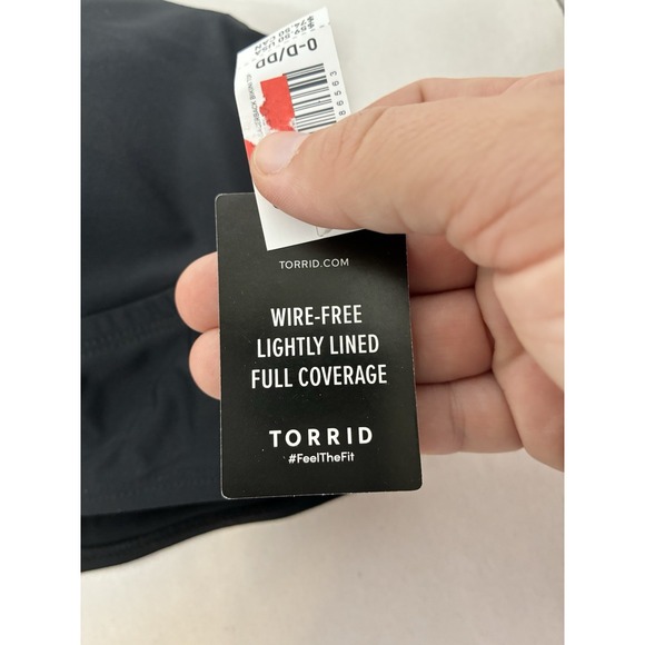 New!!‎ Torrid Wire Free Lightly Lined Full Coverage Bra Sz L/DD Black - Picture 2 of 5